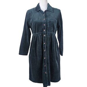 L.L. Bean Teal Long Sleeve Dress